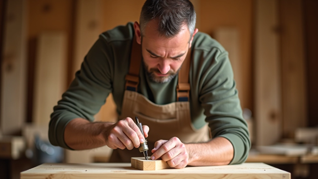 Experienced woodworker demonstrating hand tool techniques